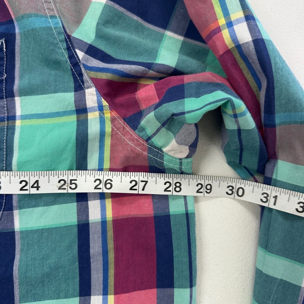 Chaps Plaid‎ Button Down Shirt Long Sleeve Easy Care Comfort Fit 2XL - Picture 12 of 13